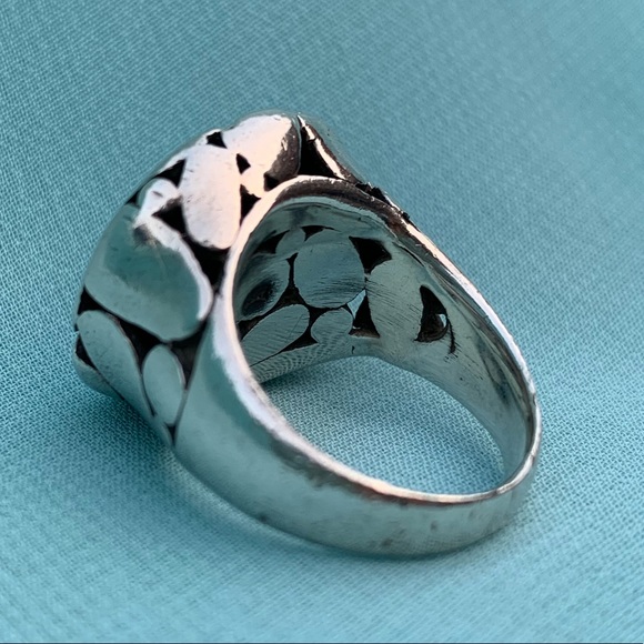 SOLD Sterling Silver Pebble Ring - Picture 6 of 8